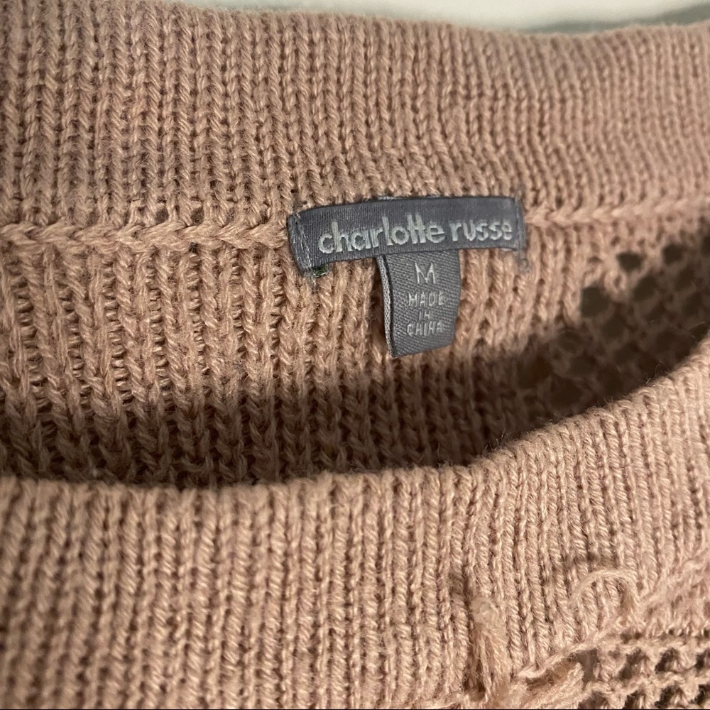 Distressed Pattern Detail Sweater - Picture 4 of 5